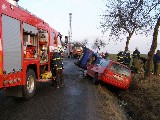 obrázek ke článku: Matiz smetl muže označujícího jinou dopravní nehodu