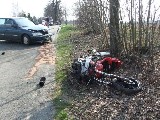 obrázek ke článku: Při dopravní nehodě těžce zraněn další motorkář