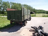 obrázek ke článku: Po nárazu do traktoru ve Velké Čermné zemřel motocyklista